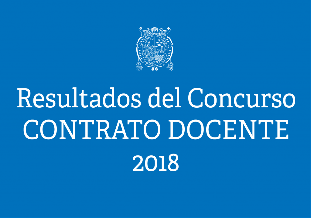 RESULTADOS DEL CONCURSO CONTRATO DOCENTE 2018