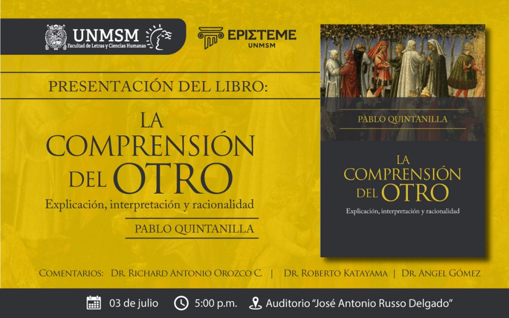 Presentación del libro «La comprensión del otro. Explicación, comprensión y racionalidad»