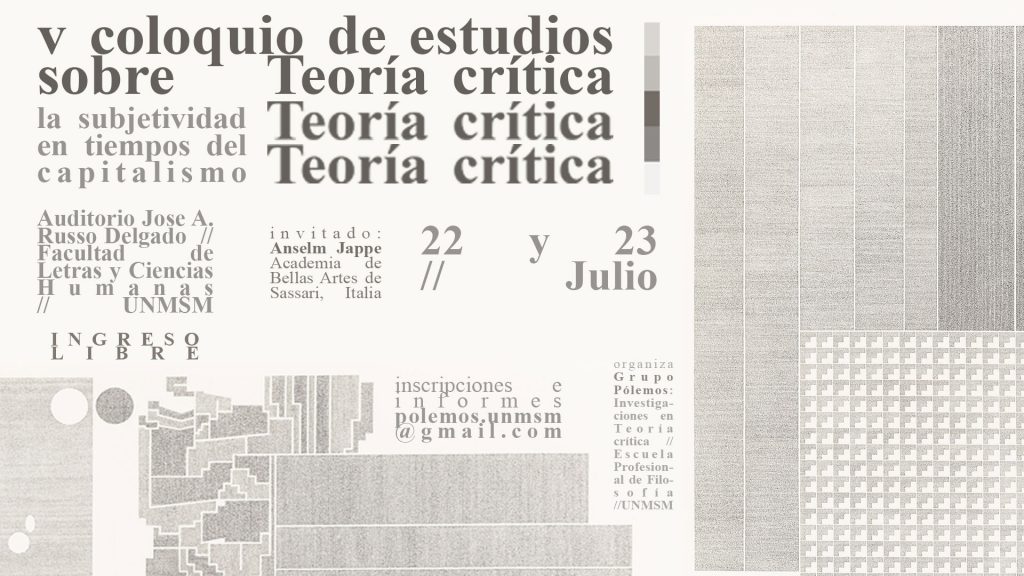V Coloquio de Estudios sobre Teoria Crítica