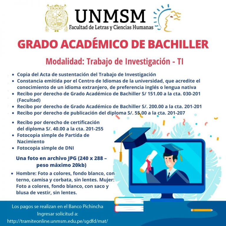 PROCEDIMIENTOS PARA OBTENCIÓN DE DIPLOMA DE BACHILLER Y TÍTULO ...