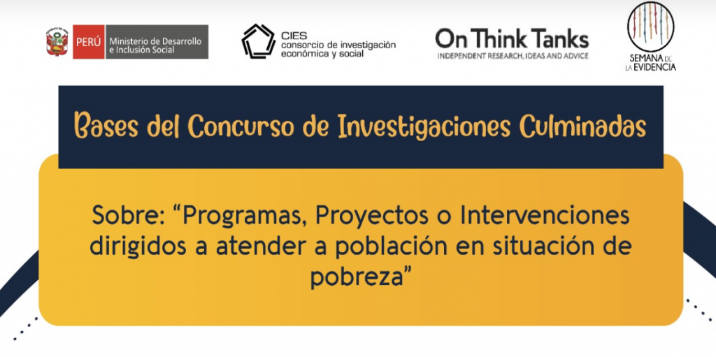Participa del Concurso de Investigaciones Culminadas del Ministerio de Desarrollo e Inclusión Social