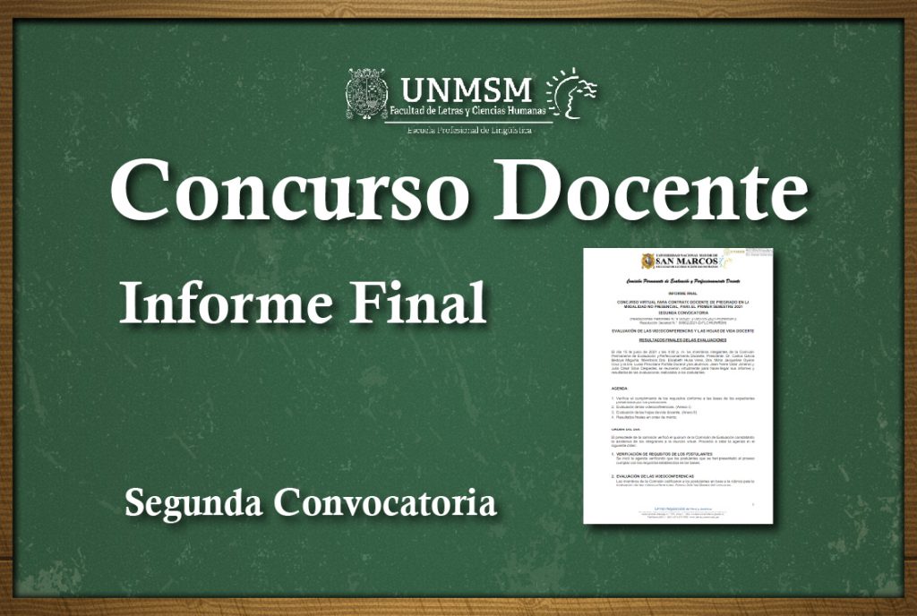 Resultados Finales – Concurso Virtual para Contrato Docente de Pregrado