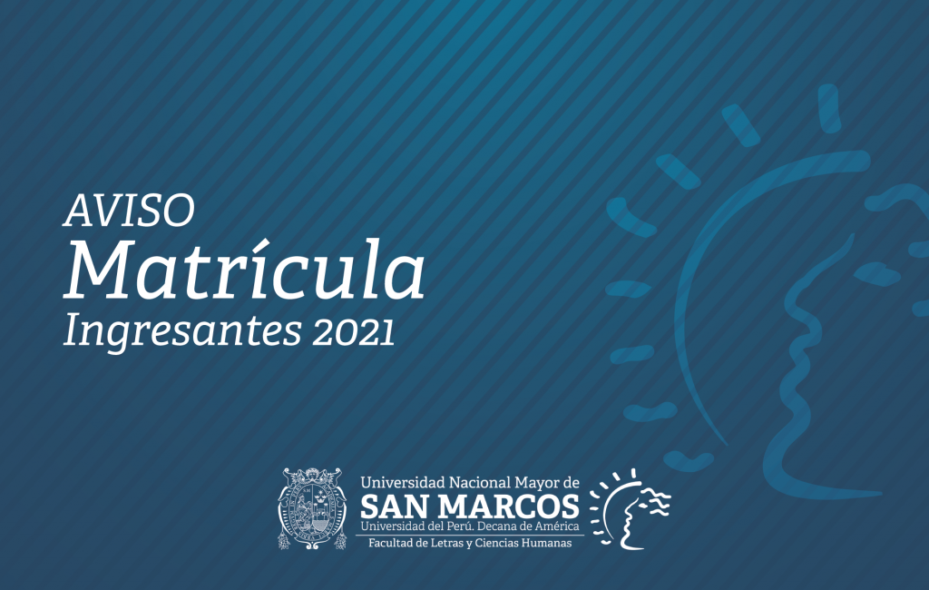 Matrícula vía internet para alumnos ingresantes 2021