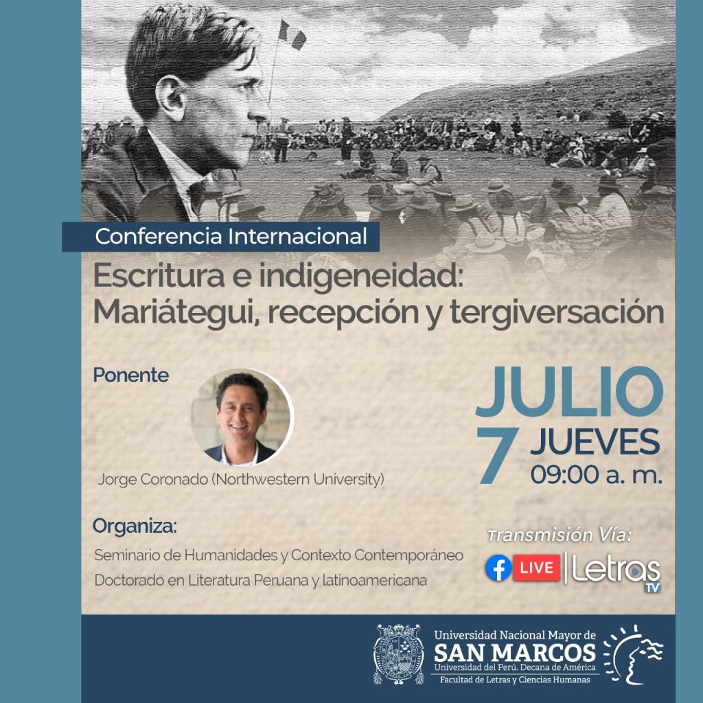Conferencia Internacional «Escritura e indigeneidad: Mariátegui, recepción y tergiversación»