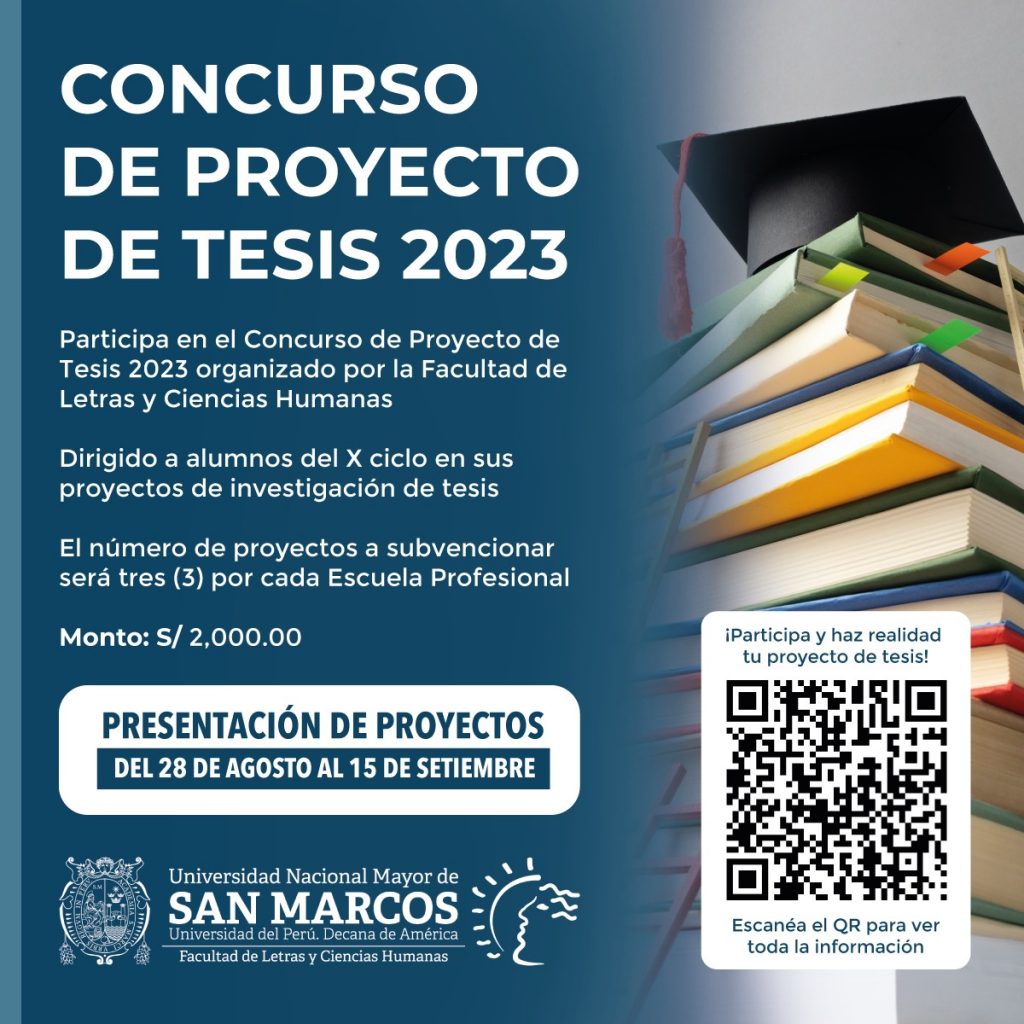 CONCURSO DE PROYECTOS DE TESIS 2023