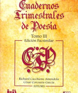 Cuadernos trimestrales de poesía Tomo III
