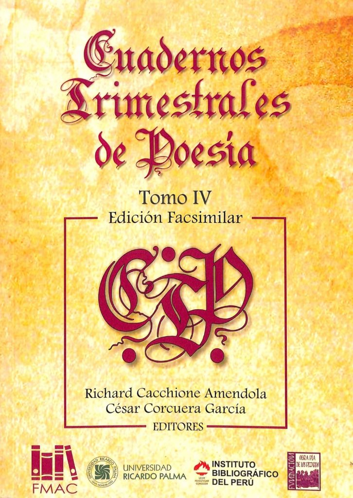 Cuadernos trimestrales de poesía Tomo IV