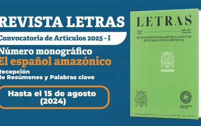 Revista Letras | Convocatoria de Artículos 2025 – I | Número monográfico “Español Amazónico”