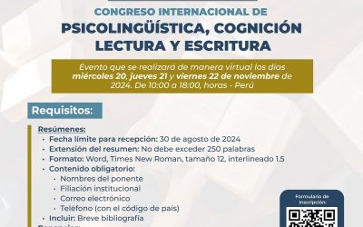 Congreso Internacional de Psicolingüística, Cognición, Lectura y Escritura