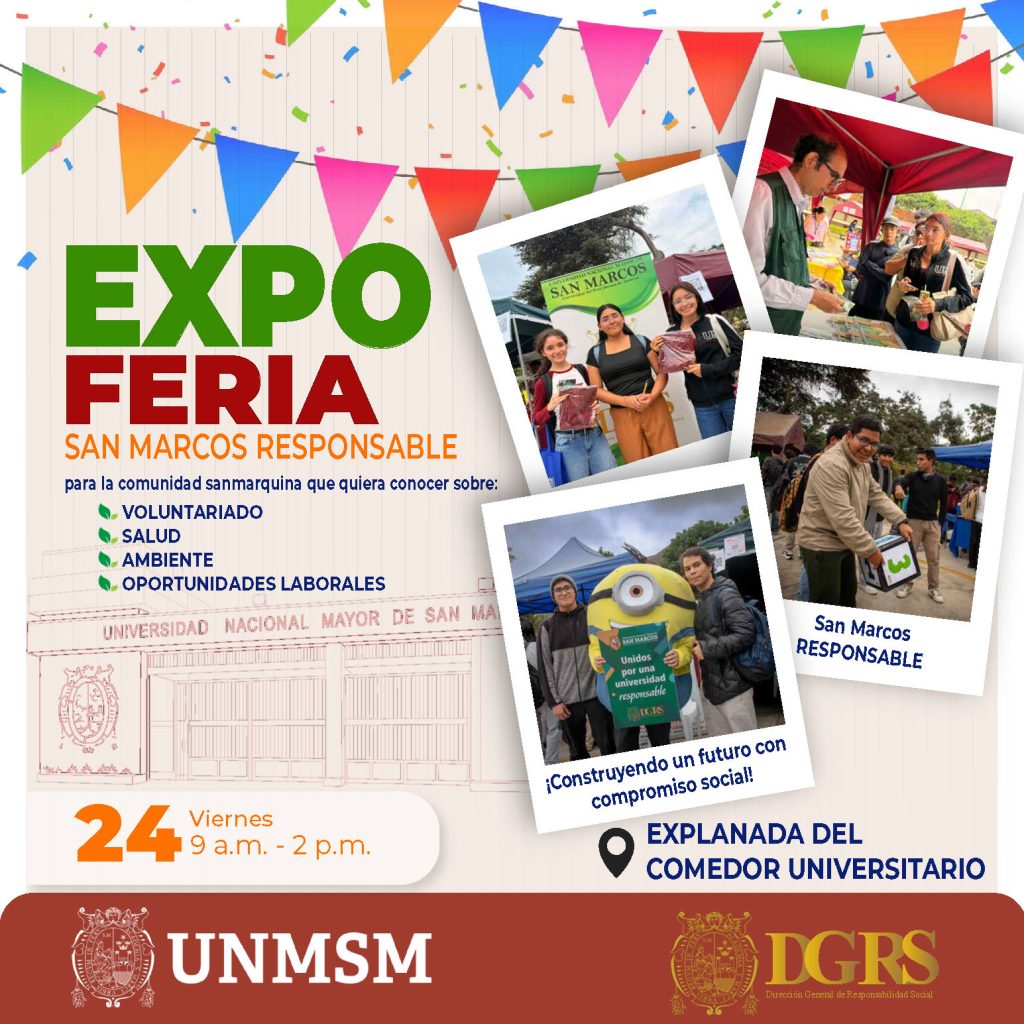 INVITACIÓN A EXPO FERIA SAN MARCOS RESPONSABLE – CONSTRUYENDO FUTURO CON COMPROMISO SOCIAL