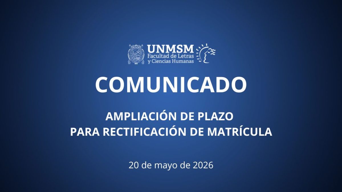 Ampliación de plazo para rectificación de matrícula