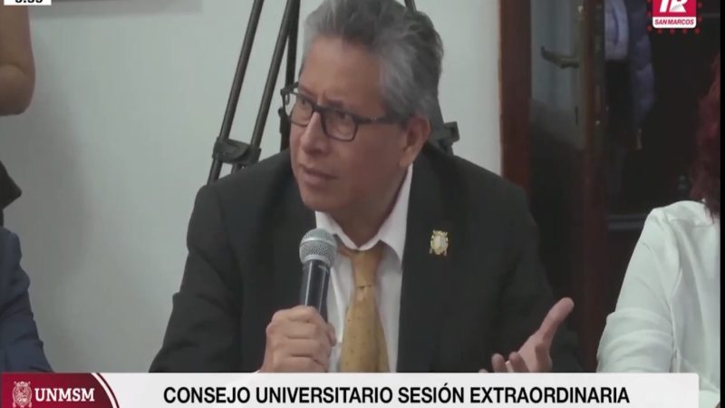 Decano Marcel Velázquez propone revisar valla electoral en San Marcos y llama al diálogo