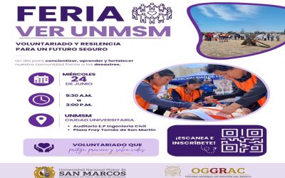 FERIA  “VER UNMSM: VOLUNTARIADO Y RESILIENCIA PARA UN FUTURO SEGURO”