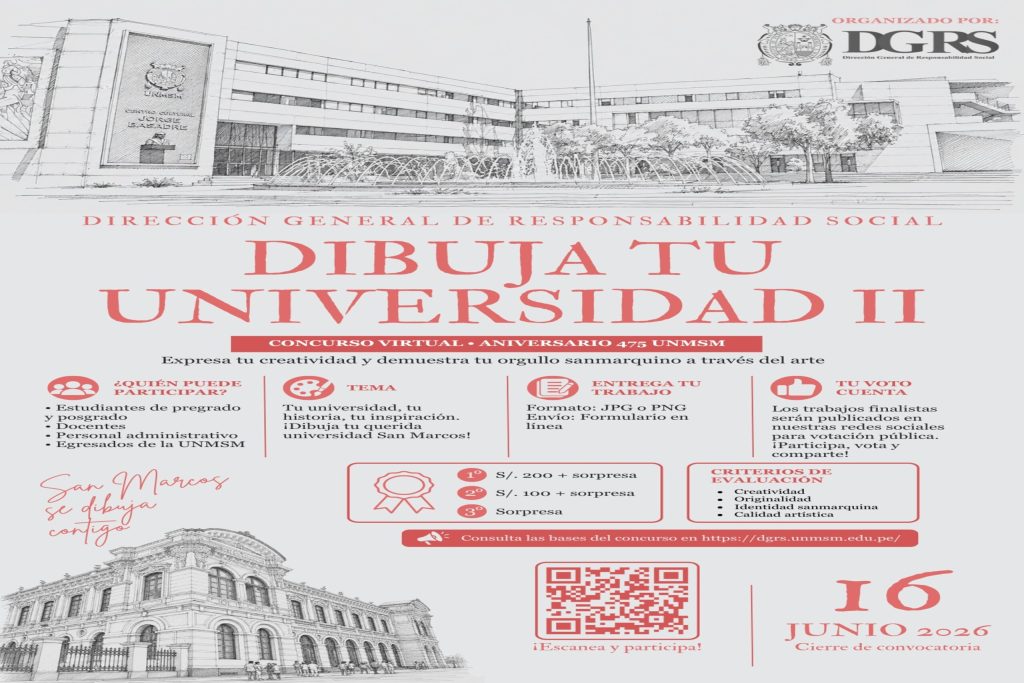 CONCURSO VIRTUAL «DIBUJA TU UNIVERSIDAD. ANIVERSARIO 475 UNMSM»