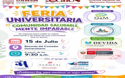 FERIA UNIVERSITARIA «COMUNIDAD SALUDABLE, MENTE IMPARABLE» – UNMSM