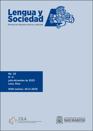 Portada de Lengua y Sociedad