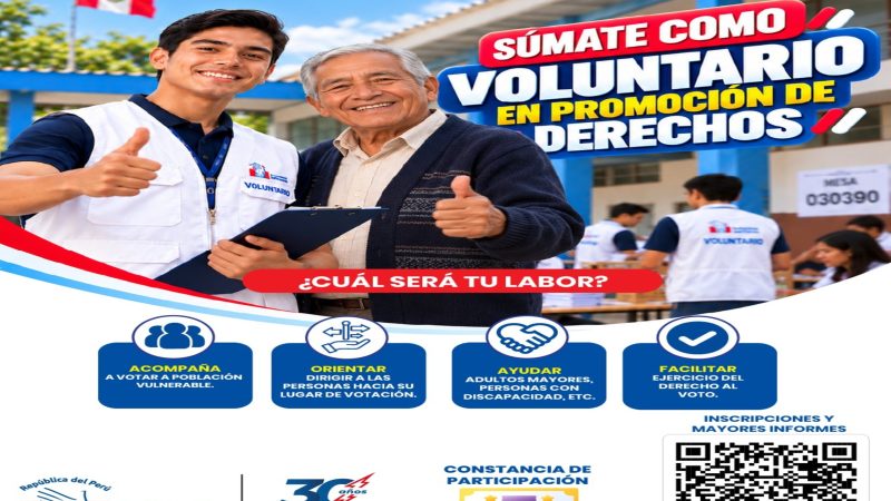 CONVOCATORIA DE VOLUNTARIADO DE LA DEFENSORÍA DEL PUEBLO
