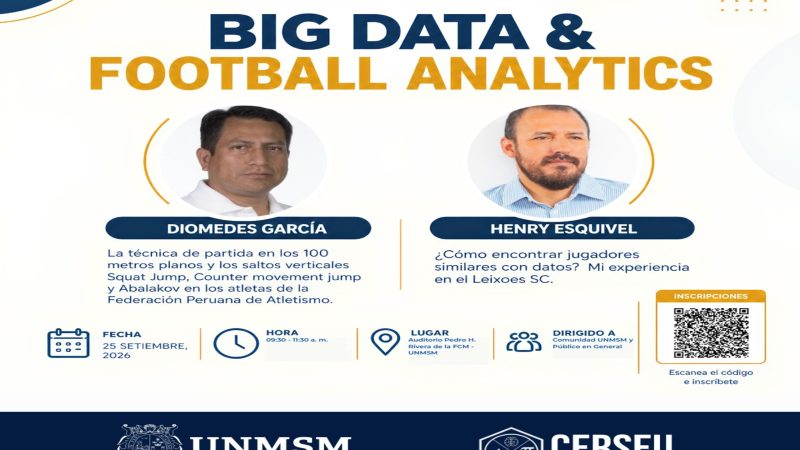 WEBINAR PRESENCIAL “BIG DATA & FOOTBALL ANALYTICS”