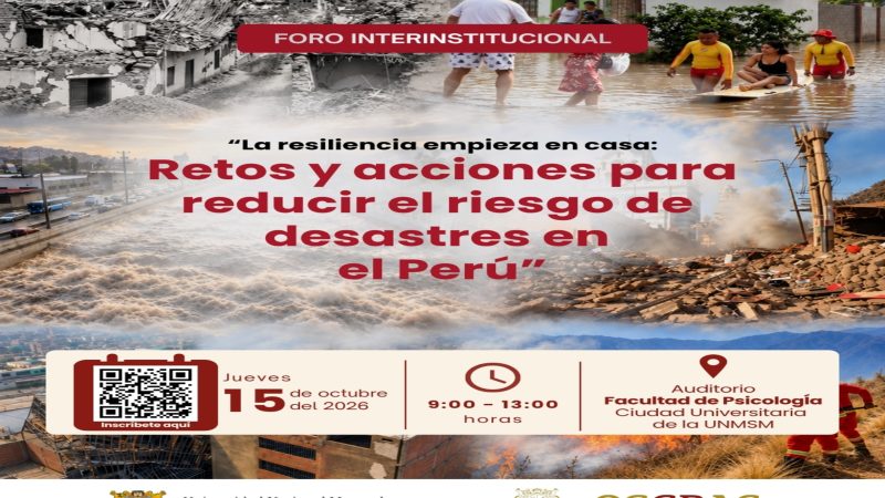 INVITACIÓN AL FORO INTERINSTITUCIONAL POR EL DÍA INTERNACIONAL PARA LA REDUCCIÓN DEL RIESGO DE DESASTRES