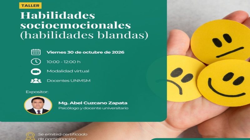 TALLER DE HABILIDADES SOCIOEMOCIONALES – UNMSM